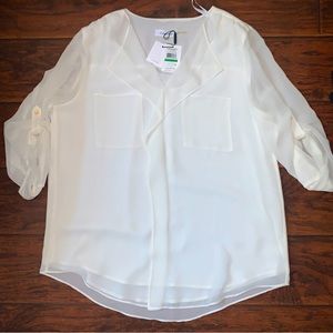NWT Calvin Klein womens L blouse